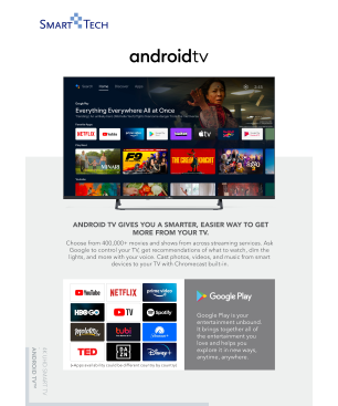 SMART TECH 50 Zoll Smart TV 50UA20V3 Fernseher (Flat, 50 Zoll / 126 cm, UHD 4K, SMART TV, android 11.0)