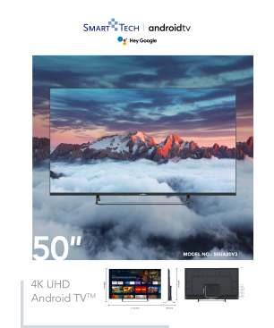 SMART TECH 50 Zoll Smart TV 50UA20V3 Fernseher (Flat, 50 Zoll / 126 cm, UHD 4K, SMART TV, android 11.0)