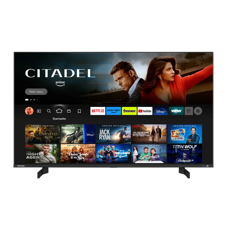 TOSHIBA 43QF5D63DA Fire TV (Flat, 43 Zoll / 108 cm, UHD 4K)