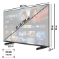 TOSHIBA 43QF5D63DA Fire TV (Flat, 43 Zoll / 108 cm, UHD 4K)