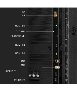 HISENSE 43A6K 4K UHD Smart TV LED TV (Flat, 43 Zoll / 108 cm, UHD 4K, SMART TV, VIDAA U6)
