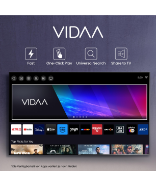 HISENSE 43A6K 4K UHD Smart TV LED TV (Flat, 43 Zoll / 108 cm, UHD 4K, SMART TV, VIDAA U6)