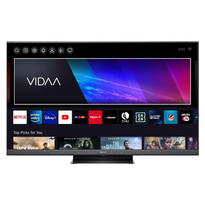 HISENSE 75U8HQ Mini LED TV (Flat, 75 Zoll / 190,5 cm, UHD 4K, SMART TV, VIDAA U6)
