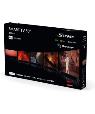 STRONG SRT 50 UC 6433 LCD TV (Flat, 50 Zoll / 127 cm, UHD 4K, Android 9.0)