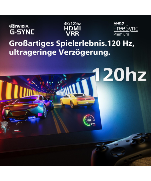 PHILIPS 48OLED808/12 4K OLED Ambilight TV (Flat, 48 Zoll / 121 cm, OLED 4K, SMART TV, Ambilight, GoogleTV12)