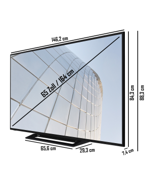 TOSHIBA 65UK3163DG LED TV (Flat, 65 Zoll / 164 cm, UHD 4K)