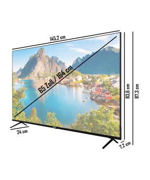 TELEFUNKEN XU65SN660S LED TV (Flat, 65 Zoll / 164 cm, UHD 4K)