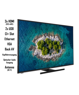 HITACHI U50K6100A LED TV (Flat, 50 Zoll / 126 cm, UHD 4K, SMART TV)