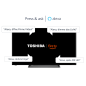 TOSHIBA 55UF3D63DA Fire TV (Flat, 55 Zoll / 139 cm, UHD 4K)