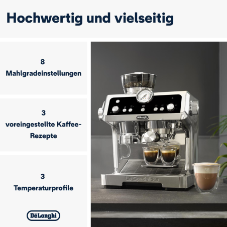 DELONGHI La Specialista Prestigio EC9355.M Espressomaschine Silber
