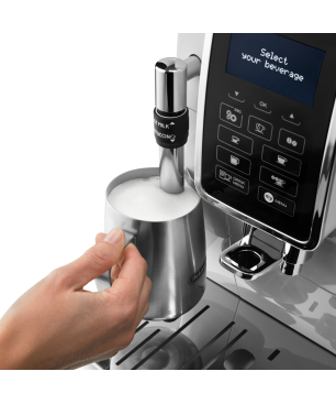 DELONGHI Dinamica ECAM350.35.SB Kaffeevollautomat Silber/Schwarz