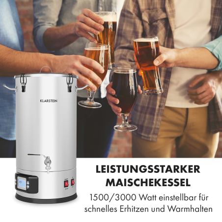 KLARSTEIN Maischfest Maischekessel Silber