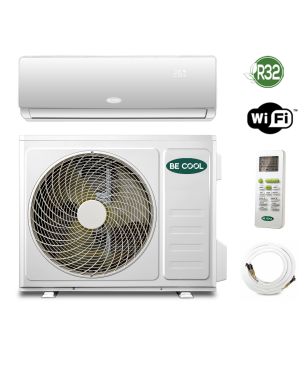 BECOOL BC12SK2101QW inkl. Vollinstallation Split Klimagerät Weiß Energieeffizienzklasse: A++, Max. Raumgröße: 105 m³