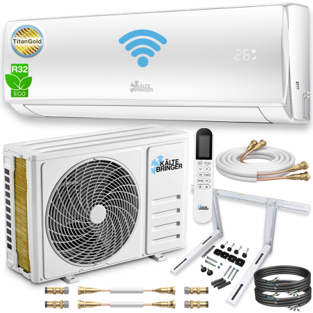 KÄLTEBRINGER KB34QCWH Quick Connect Split Klimagerät Weiß Energieeffizienzklasse: A++, Max.