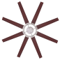 WESTINGHOUSE Stoneford Deckenventilator Mahagoni (35 Watt)