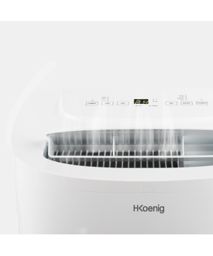 H.KOENIG KOL7812 Reversible+ Mobiles Klimagerät Weiß (Max. Raumgröße: 25 m², EEK: A)