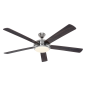 CASAFAN Titanium Deckenventilator Nussbaum (80 Watt)