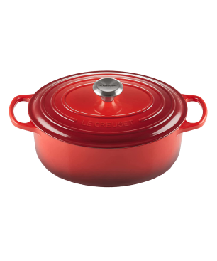 LE CREUSET Bräter oval 29 cm Topf Metall rot