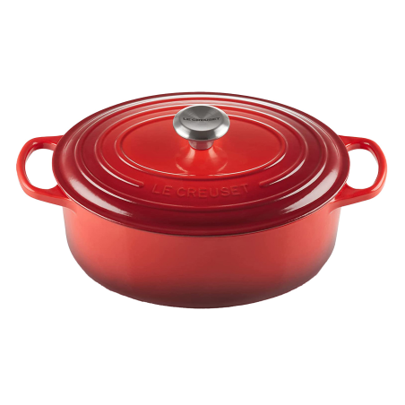 LE CREUSET Bräter oval 29 cm Topf Metall rot