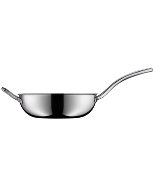 WMF 1756536411 Profi Resit Wokpfanne Edelstahl, Aluminium, Edelstahl