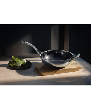 WMF 1756536411 Profi Resit Wokpfanne Edelstahl, Aluminium, Edelstahl