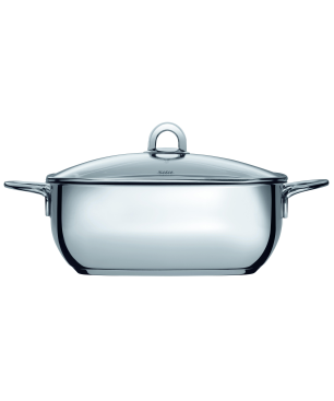 SILIT 21.3025.6434 Studio Schmorkasserolle Edelstahl