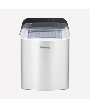 H.KOENIG H.Koenig Eiswürfelmaschine ICEK12 / 12 kg Eis / Produktion 10-13 min. / 2 Größen / 120 W / Edelstahl Eiswürfelmaschin