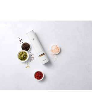 ZWILLING 1021857 ELEKTR. GEWÜRZMÜHLEN SET WEISS SCHWARZ Elektrische Salz-/Pfeffermühle