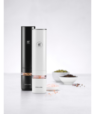 ZWILLING 1021857 ELEKTR. GEWÜRZMÜHLEN SET WEISS SCHWARZ Elektrische Salz-/Pfeffermühle