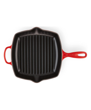 LE CREUSET 26 cm Bratpfanne (Stahl, Beschichtung: Emaille) rot