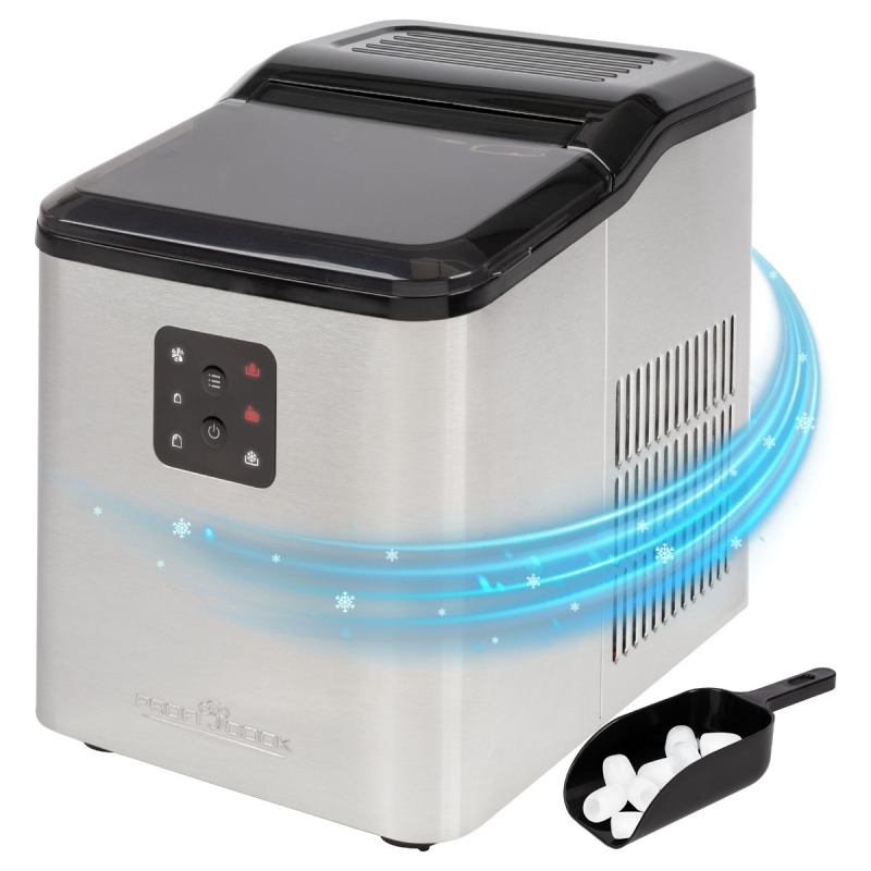 PROFICOOK PC-EWB 1253 Eiswürfelmaschine (120 Watt, Silber)