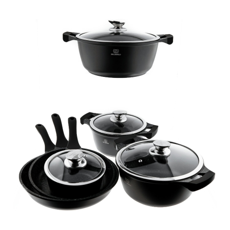 CHEFFINGER Kochgeschirr Set 10 tlg Kochtopf Aluminium