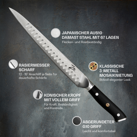 KLARSTEIN Carving knife 10" Küchenmesser