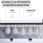 HOMCOM mit automatischer Reinigungsfunktion Eiswürfelmaschine (120 Watt, Schwarz)