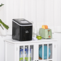 HOMCOM mit automatischer Reinigungsfunktion Eiswürfelmaschine (120 Watt, Schwarz)