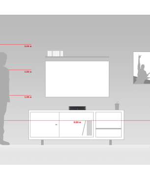 TEUFEL CINEBAR ONE, Soundbar, Schwarz