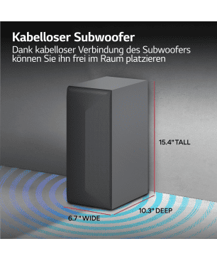 LG DS40Q, Soundbar, Black