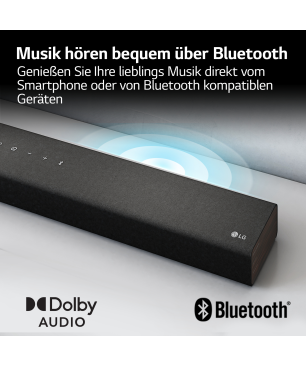 LG DS40Q, Soundbar, Black