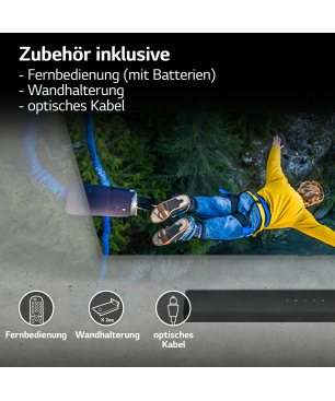 LG DS40Q, Soundbar, Black