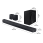 SAMSUNG HW-Q995GC/ZG, Soundbar, Titanschwarz