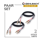 OEHLBACH Fusion Two B, High End Set mit Bananenstecker Stereo, Lautsprecherkabel, 400 cm