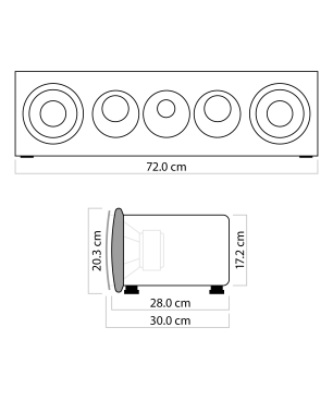 NUBERT nuVero 70 Centerlautsprecher passiv | Centerlautsprecher, Rubinrot