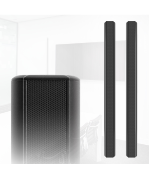 QEUS APS70 black HiFi Lautsprecher (Linienstrahler, Black)