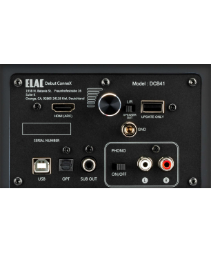 ELAC Debut Connex DCB41 Lautsprecher, Schwarz Dekor)