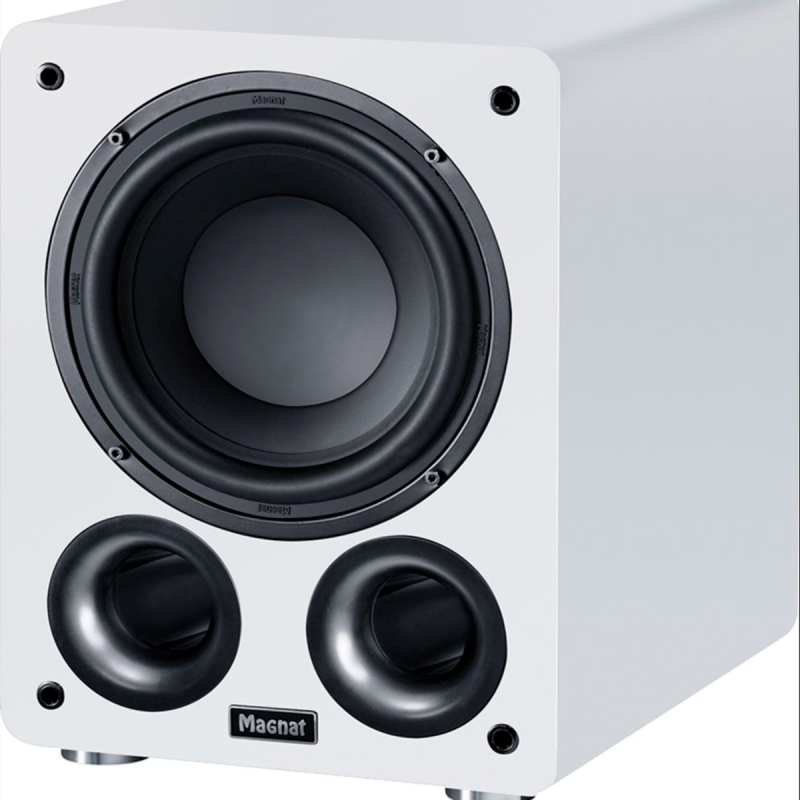 MAGNAT Alpha RS8 Subwoofer (Aktiv, Weiß)