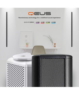 QEUS APS50C black HiFi Lautsprecher (Linienstrahler, Black)