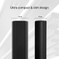 QEUS APS50C black HiFi Lautsprecher (Linienstrahler, Black)