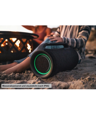 SONY SRS-XG500 Bluetooth Lautsprecher, Schwarz, Wasserfest