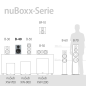 NUBERT nuBoxx B-40 Regallautsprecher Regallautsprecher, Eisgrau