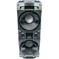 SCHWAIGER -658057- Bluetooth Party Soundsystem mit LED-Lichteffekten, Schwarz